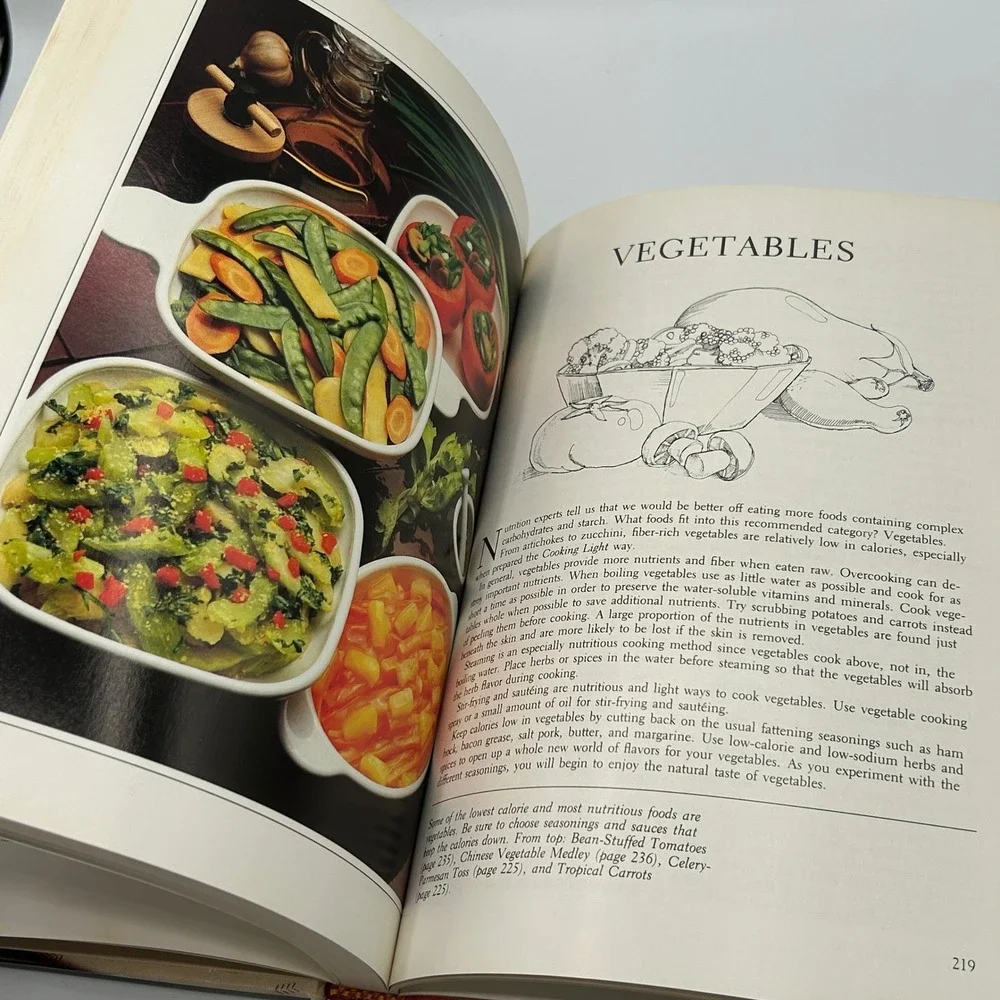 1983 Southern Living Cooking Light Cookbook Healthy Recipes Hardcover Illustrate
